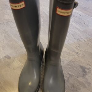 Hunter Gray Tall Rain Boots
